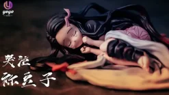 1/6 Scale Nezuko Fully Awakened Form & Crying Little Nezuko - Demon Slayer: Kimetsu no Yaiba Resin Statue - YOYO-Studios