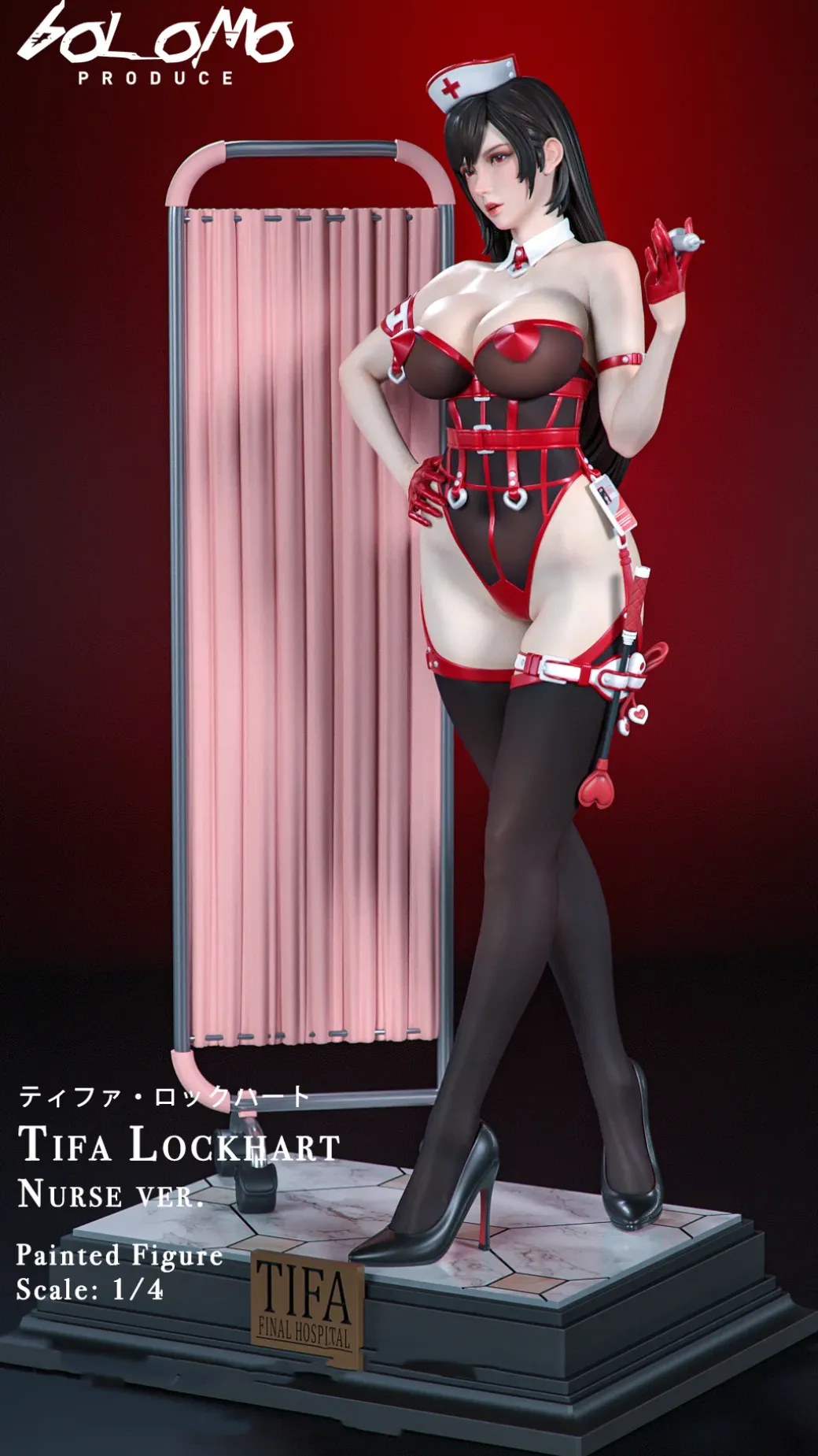 1/4 Scale Nurse Ver. Tifa Lockheart - (FF7) Final Fantasy VII Resin Statue - Bolomo Studio