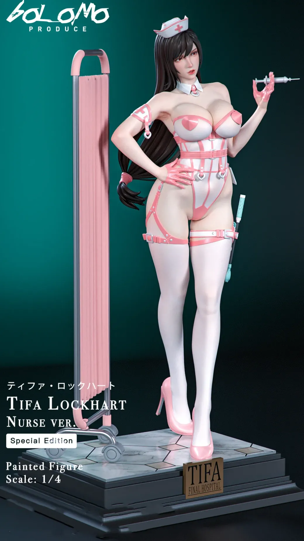 1/4 Scale Nurse Ver. Tifa Lockheart - (FF7) Final Fantasy VII Resin Statue - Bolomo Studio