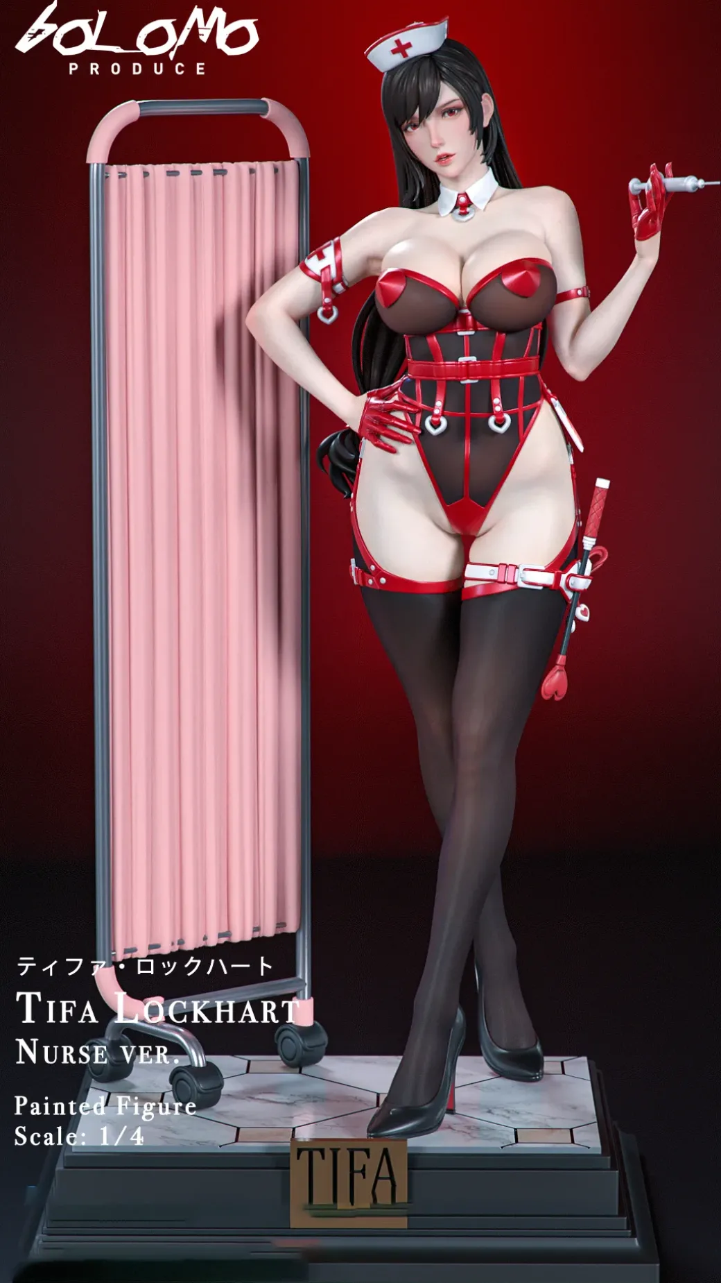 1/4 Scale Nurse Ver. Tifa Lockheart - (FF7) Final Fantasy VII Resin Statue - Bolomo Studio