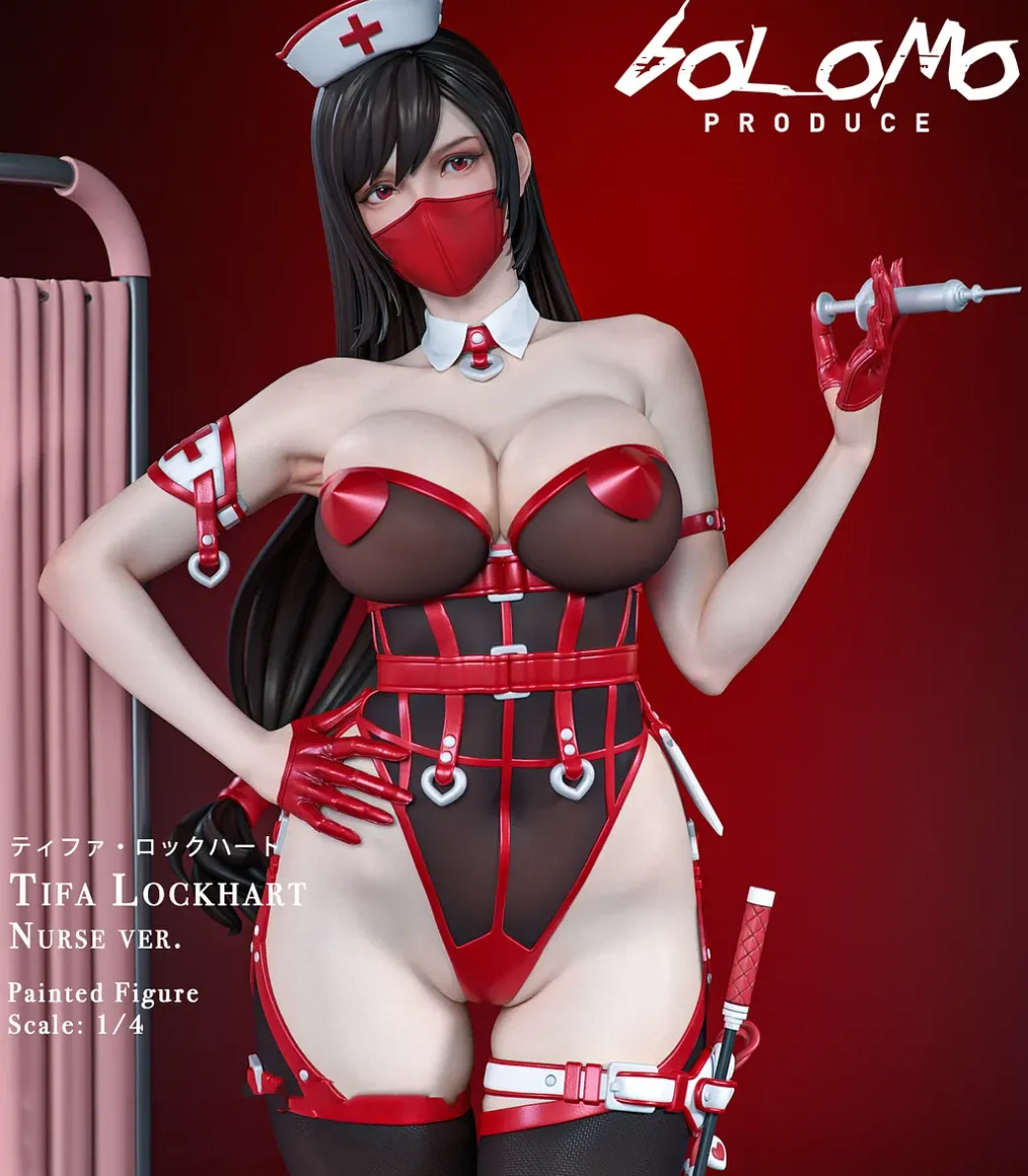 1/4 Scale Nurse Ver. Tifa Lockheart - (FF7) Final Fantasy VII Resin Statue - Bolomo Studio