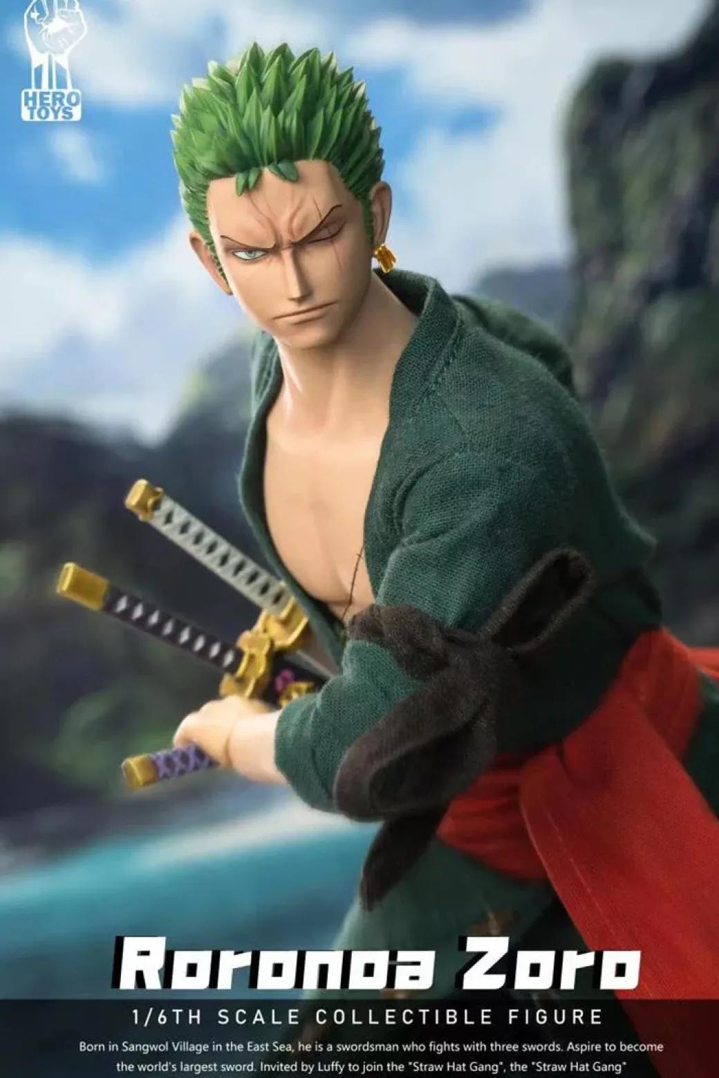 1/6 Scale OP Series 001 Movable Roronoa Zoro - ONE PIECE Statue - Hero Toys