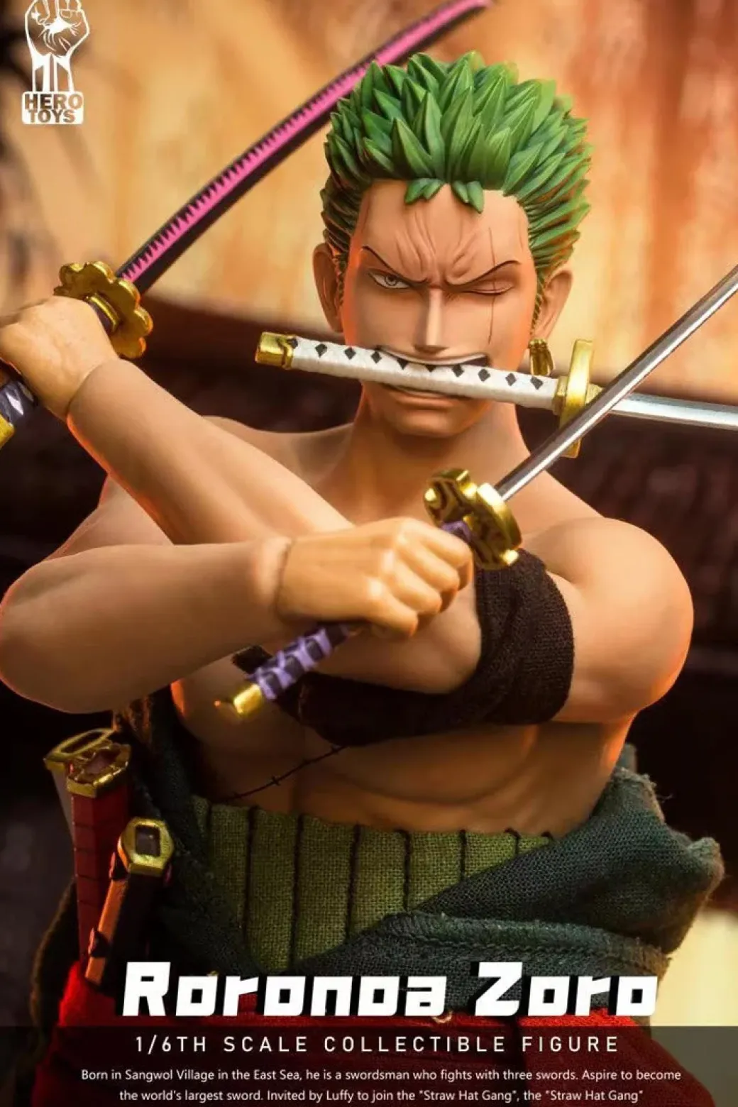 1/6 Scale OP Series 001 Movable Roronoa Zoro - ONE PIECE Statue - Hero Toys
