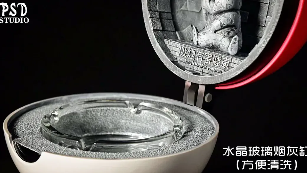 1/1 Scale Poke Ball Ashtray Ornaments - Pokemon Resin Statue - PSD Studio