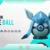 1/1 Scale Poke Ball Series 008 Glaceon Poke Ball - Pokemon Resin Statue - Wing Studio