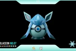 1/1 Scale Poke Ball Series 008 Glaceon Poke Ball - Pokemon Resin Statue - Wing Studio