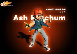 1/8 Scale Pokemon Journey Battle Pose Ash Ketchum & Charizard - Pokemon Resin Statue - OG Studio