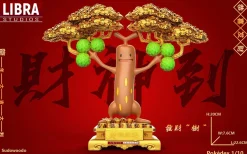 1/10 Scale Pokemon Lucky Series Fortune Sudowoodo & Fortune Bonsly - Pokemon Resin Statue - LIBRA Studios