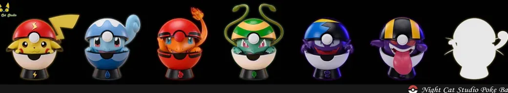 1/1 Scale Pokemon Poké Ball 003 - Pokemon Resin Statue - Night Cat Studio