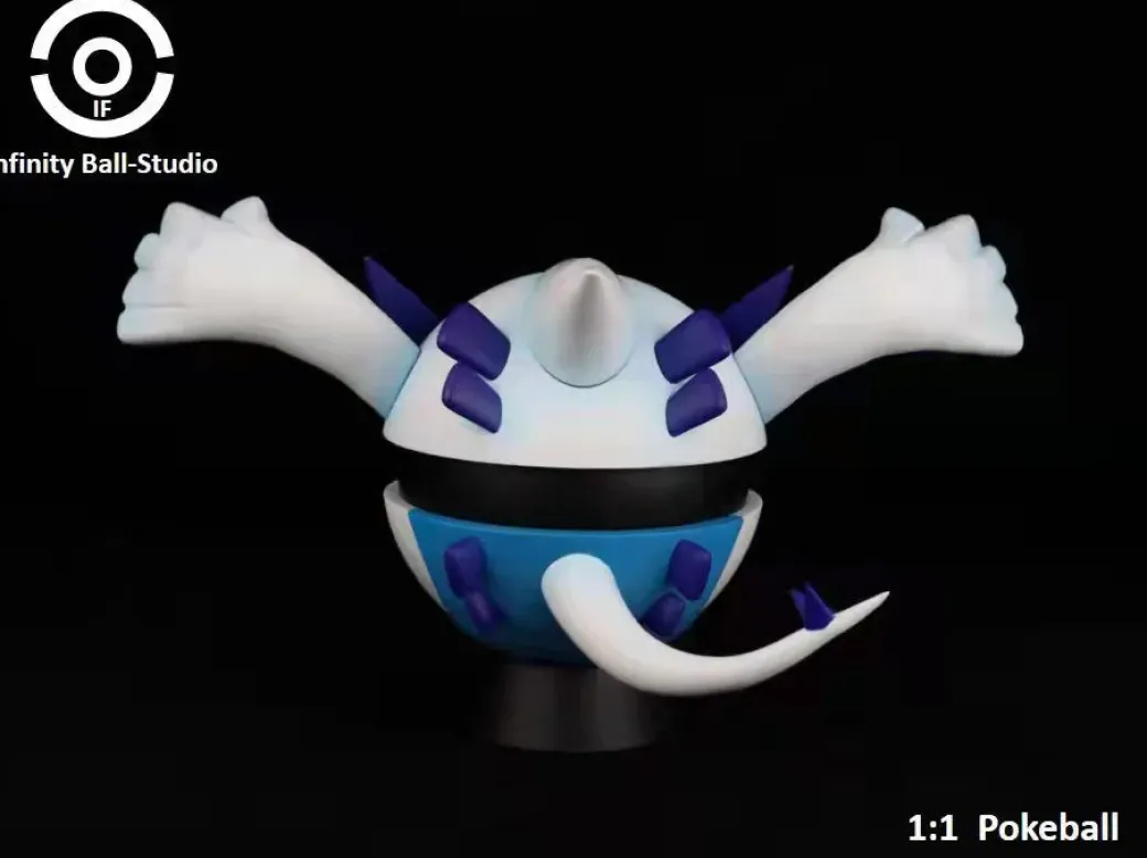 1/1 Scale Pokemon Style Poké Ball Series Lugia - Pokemon Resin Statue - Infinity Ball-Studio