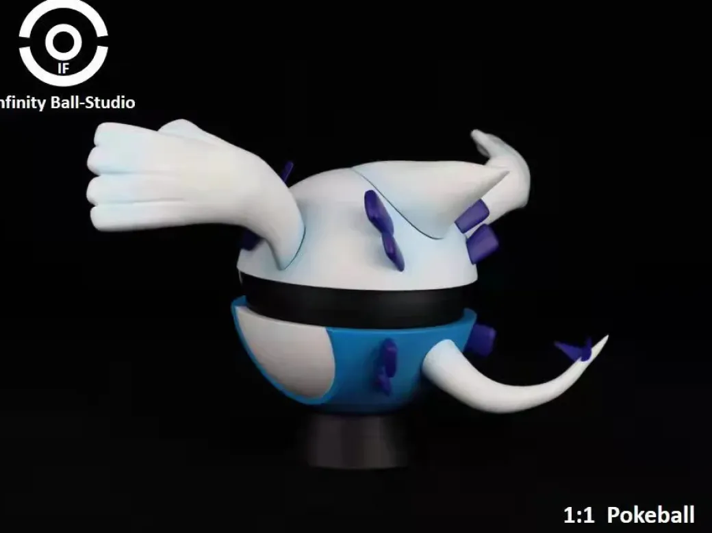 1/1 Scale Pokemon Style Poké Ball Series Lugia - Pokemon Resin Statue - Infinity Ball-Studio
