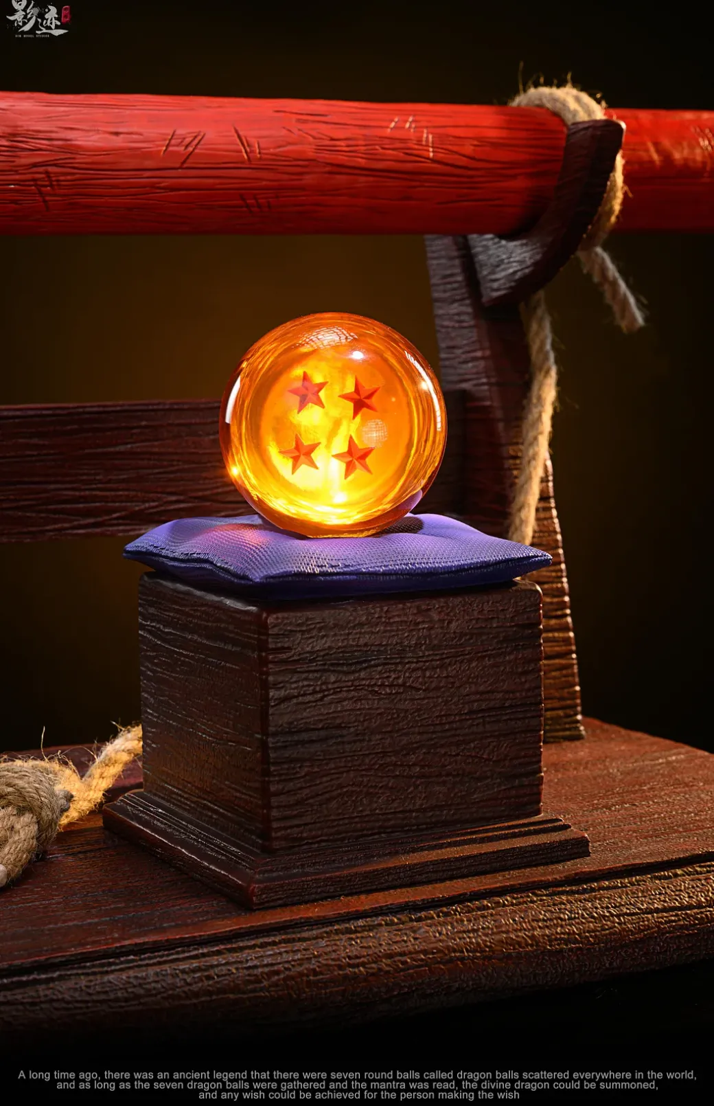 1/1 Scale Power Pole & Four Star Dragonball with LED - Dragon Ball Resin Statue - D-M Studios