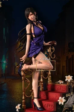 1/4 Scale Purple Dress Ver. Tifa Lockhart - (FF7) Final Fantasy VII Resin Statue - Hunter Fan Studios
