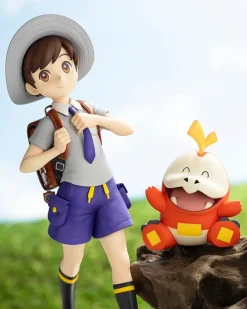 1/8 Scale PV143 Artfx J Series Florian & Fuecoco - Pokemon Official Statue - Kotobukiya