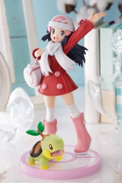 1/8 Scale PV066 Dawn & Turtwig - Pokemon Official Statue - Kotobukiya