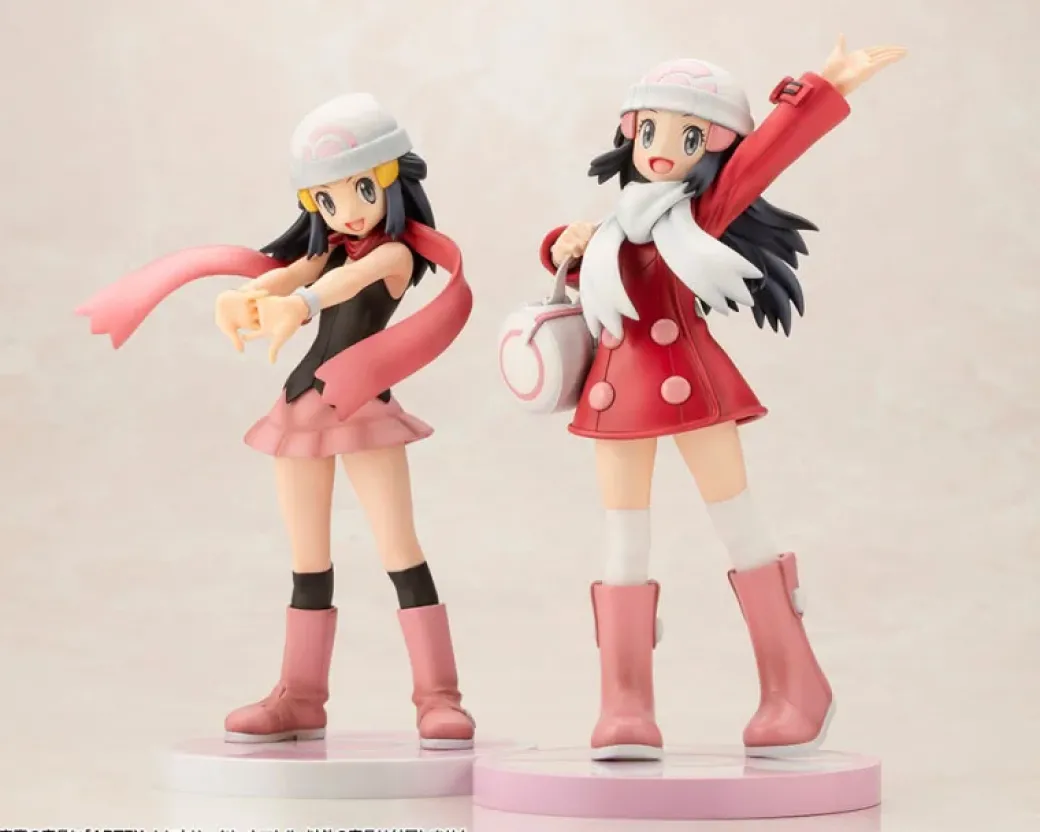 1/8 Scale PV066 Dawn & Turtwig - Pokemon Official Statue - Kotobukiya