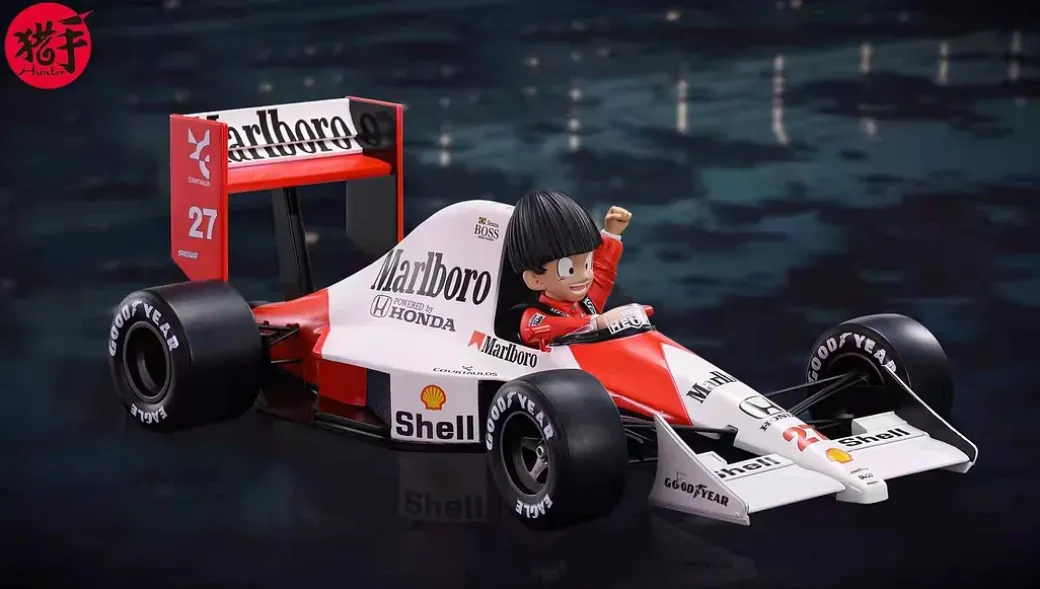 1/12 Scale Racer Son Gohan with F1 McLaren MP4-5B - Dragon Ball Resin Statue - LS Studios