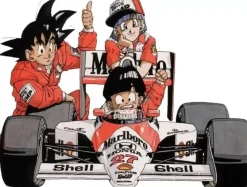 1/12 Scale Racer Son Gohan with F1 McLaren MP4-5B - Dragon Ball Resin Statue - LS Studios