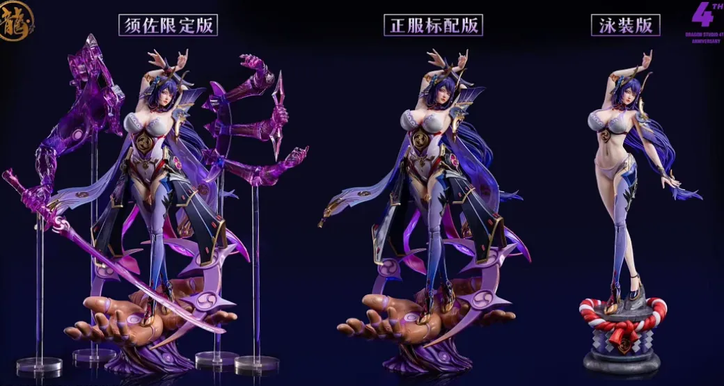 1/4 Scale Raiden Shogun - Genshin Impact Statue - Dragon Studios