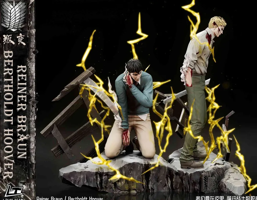 1/6 Scale Reiner Braun & Bertolt Hoover - Attack On Titan Resin Statue - Light Team Studios