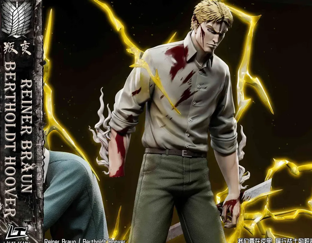 1/6 Scale Reiner Braun & Bertolt Hoover - Attack On Titan Resin Statue - Light Team Studios