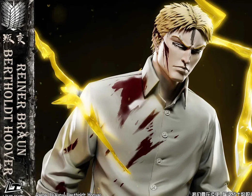 1/6 Scale Reiner Braun & Bertolt Hoover - Attack On Titan Resin Statue - Light Team Studios