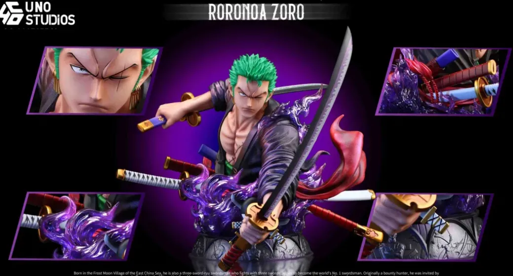 1/4 Scale Roronoa Zoro Bust Statue - ONE PIECE Resin Statue - UNO Studio