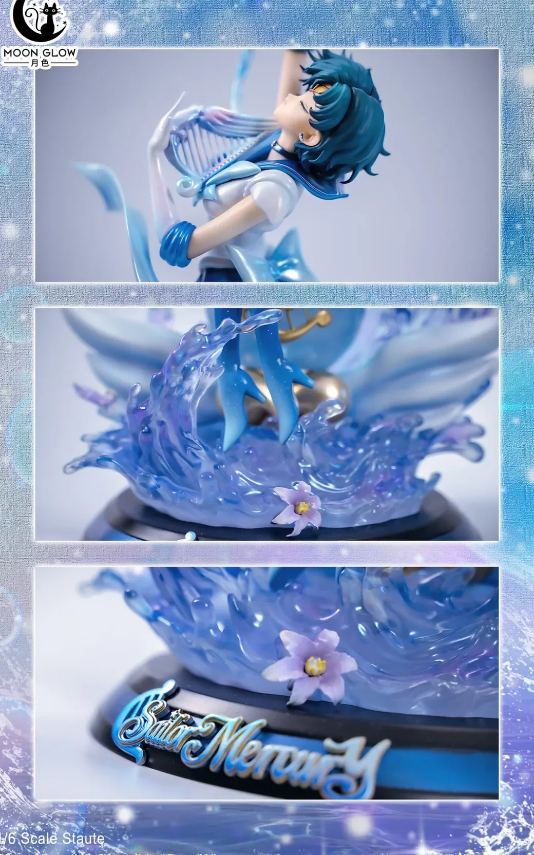 1/6 Scale Sailor Mercury Ami Mizuno - Sailor Moon Resin Statue - Moon Glow Studio