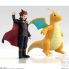 1/20 Scale Second Edition World Zukan Kanto Region Lance & Dragonite - Pokemon Official Statue - BANDAI SHOKUGAN