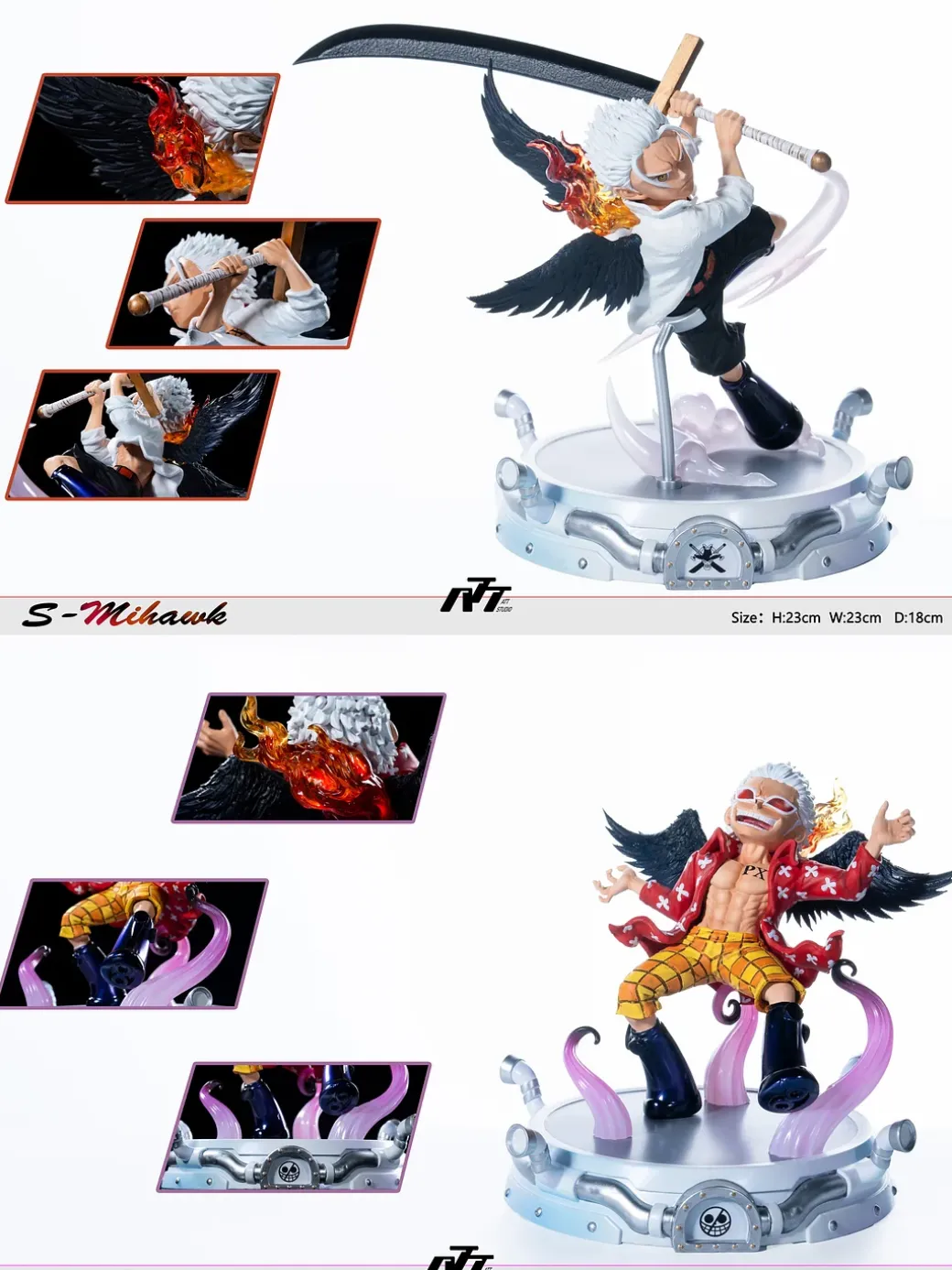 1/6 Scale S-Hawk & Seraphim Doflamingo - ONE PIECE Resin Statue - ATT Studio