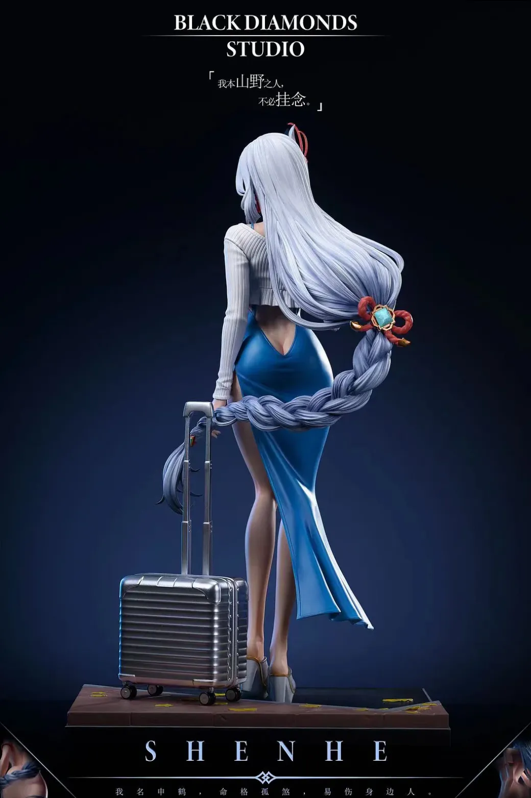 1/4 Scale Shenhe - Genshin Impact Resin Statue - Black Diamonds Studio