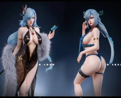 1/4 Scale Shenhe - Genshin Impact Resin Statue - Honey Peach Studios