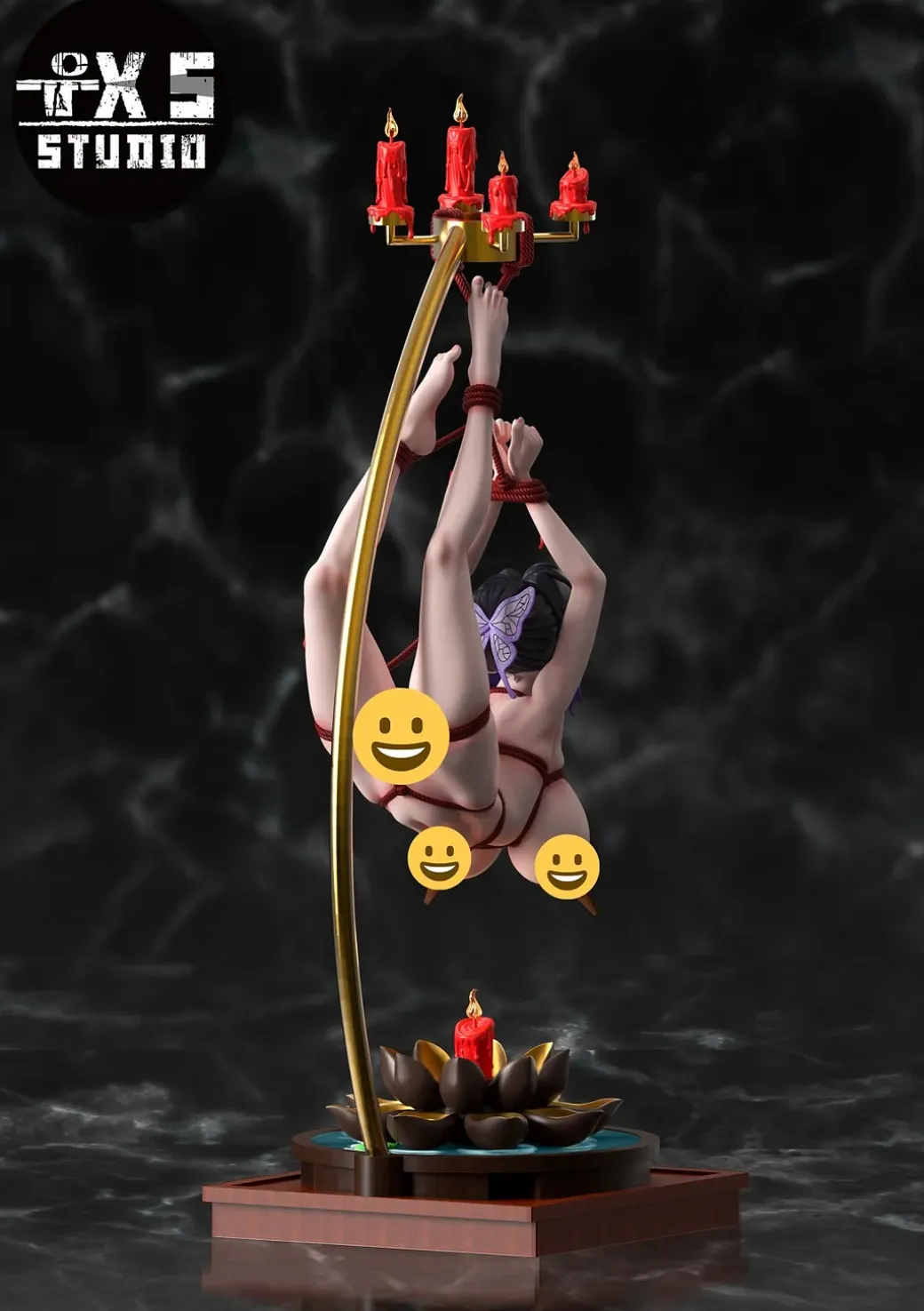 1/4 Scale Shinobu Kochō with LED - Demon Slayer: Kimetsu no Yaiba Resin Statue - T.X.S Studios
