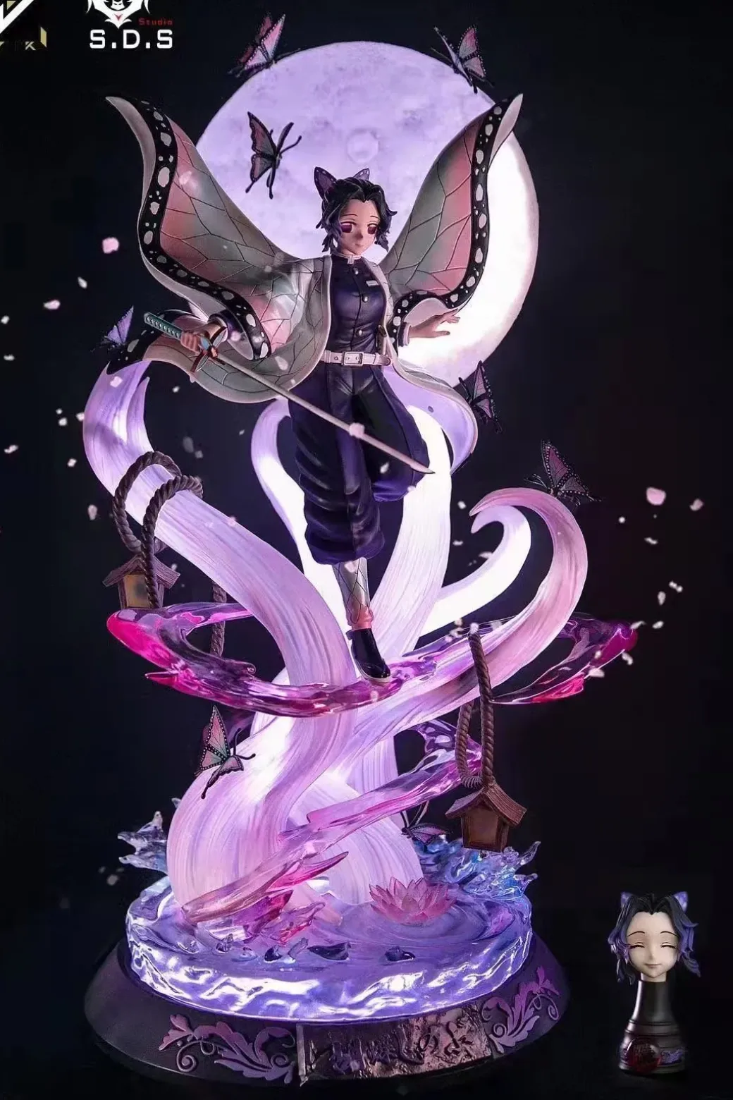 1/6 Scale Shinobu Kochou with LED - Demon Slayer: Kimetsu no Yaiba Resin Statue - JK Studios