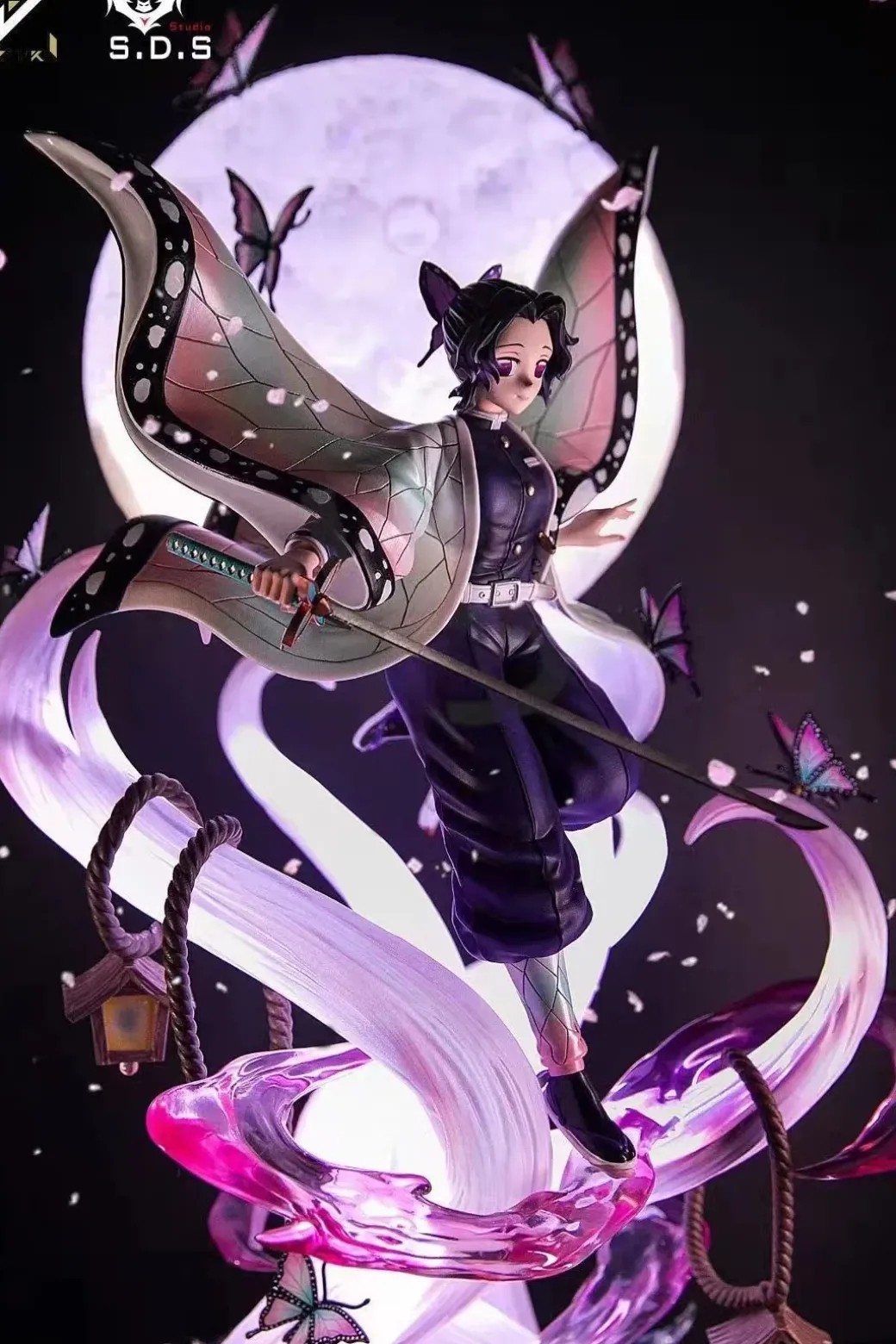 1/6 Scale Shinobu Kochou with LED - Demon Slayer: Kimetsu no Yaiba Resin Statue - JK Studios