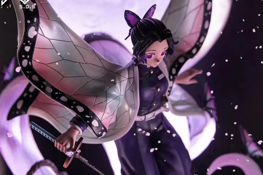 1/6 Scale Shinobu Kochou with LED - Demon Slayer: Kimetsu no Yaiba Resin Statue - JK Studios
