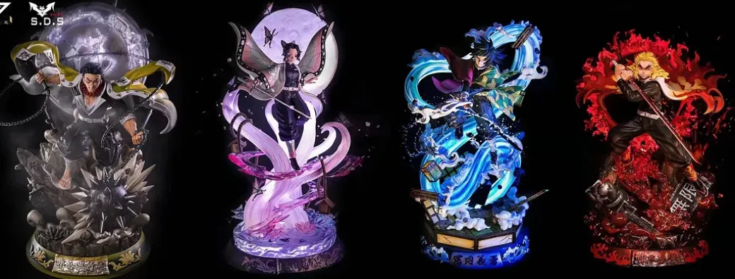 1/6 Scale Shinobu Kochou with LED - Demon Slayer: Kimetsu no Yaiba Resin Statue - JK Studios