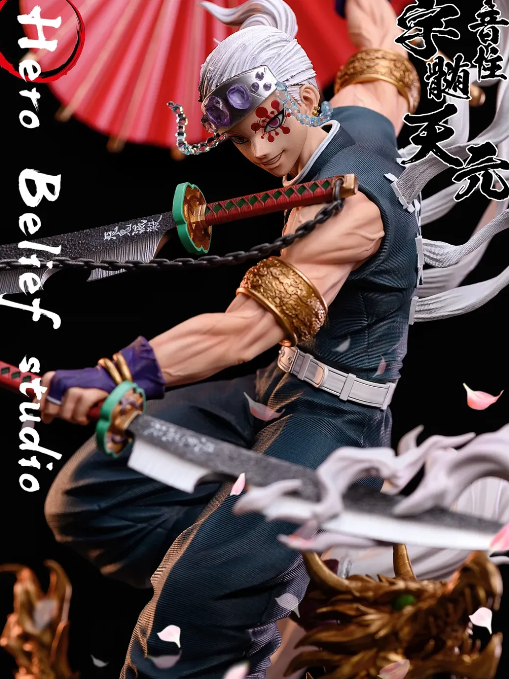 1/6 Scale Sound Hashira Uzui Tengen - Demon Slayer: Kimetsu no Yaiba Resin Statue - Hero Belief Studios