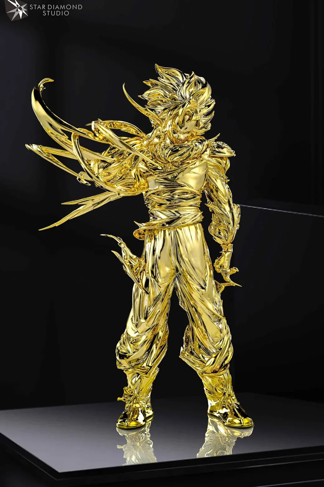 1/6 Scale Space Suit Ver. Super Saiyan Son Goku - Dragon Ball Resin Statue - Star Diamond Studio