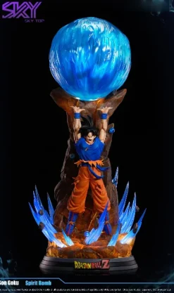 1/6 Scale Spirit Bomb Son Goku with LED - Dragon Ball Resin Statue - Sky Top Studios