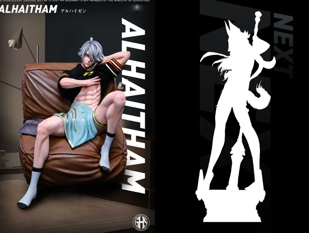 1/6 Scale Stay-at-Home Alhaitham - Genshin Impact Resin Statue - Ghost Studios