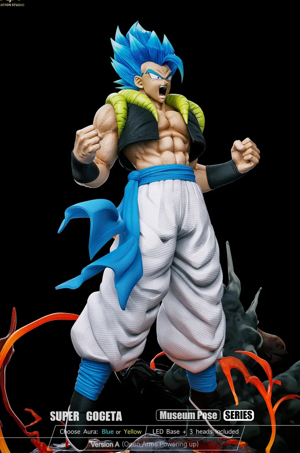 1/6 Scale Super Gogeta with LED - Dragon Ball Resin Statue - Real Creation Studio