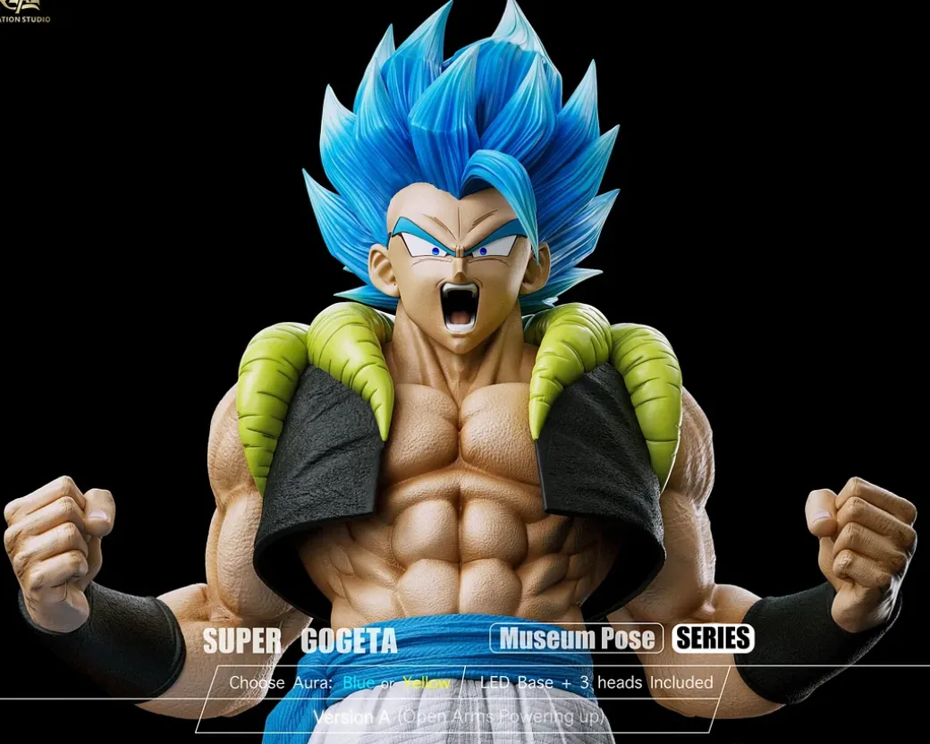 1/6 Scale Super Gogeta with LED - Dragon Ball Resin Statue - Real Creation Studio