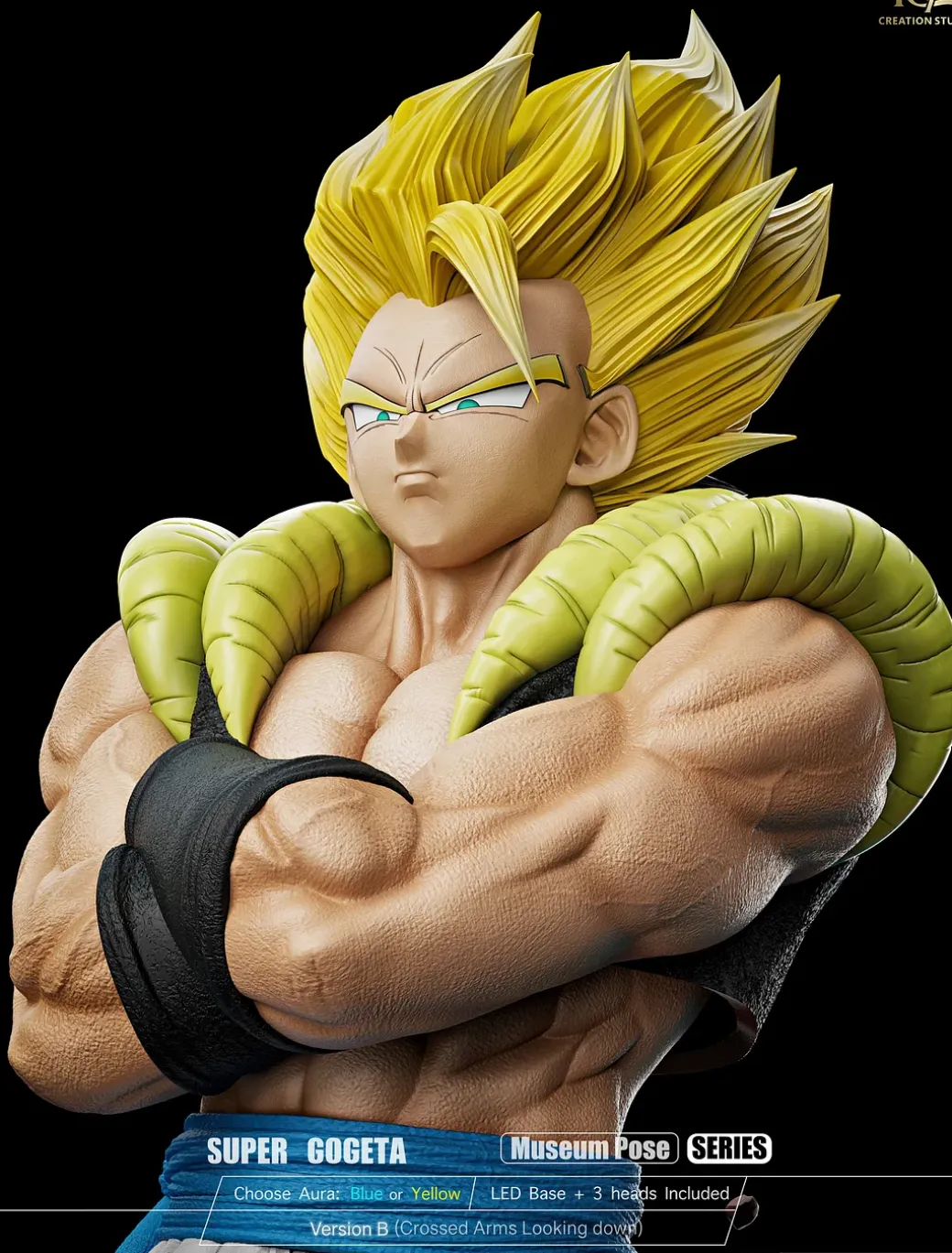 1/6 Scale Super Gogeta with LED - Dragon Ball Resin Statue - Real Creation Studio