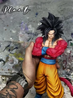 1/6 Scale Super Saiyan 4 & Super Saiyan Son Goku - Dragon Ball Resin Statue - PlanB Studio