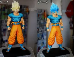 1/6 Scale Super Saiyan 4 & Super Saiyan Son Goku - Dragon Ball Resin Statue - PlanB Studio