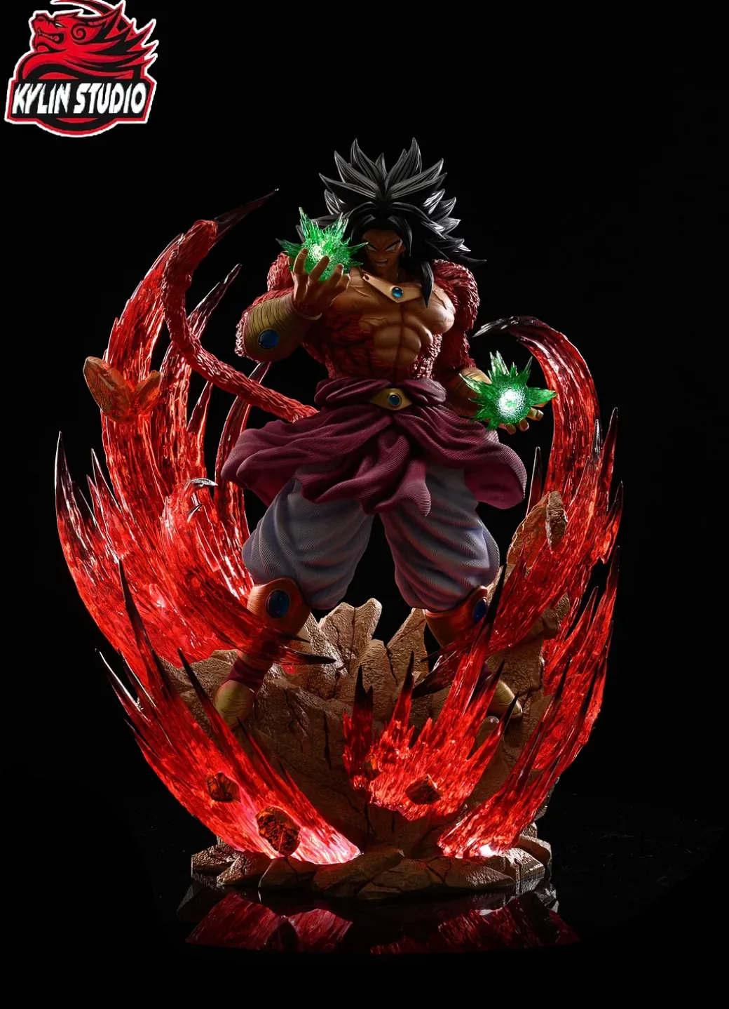 1/6 Scale Super Saiyan 4 Broly with LED - Dragon Ball Resin Statue - Kylin Studio