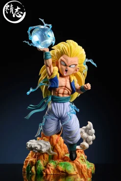 1/6 Scale Super Saiyan 3 Gotenks with LED - Dragon Ball Resin Statue - JingZhi Studio