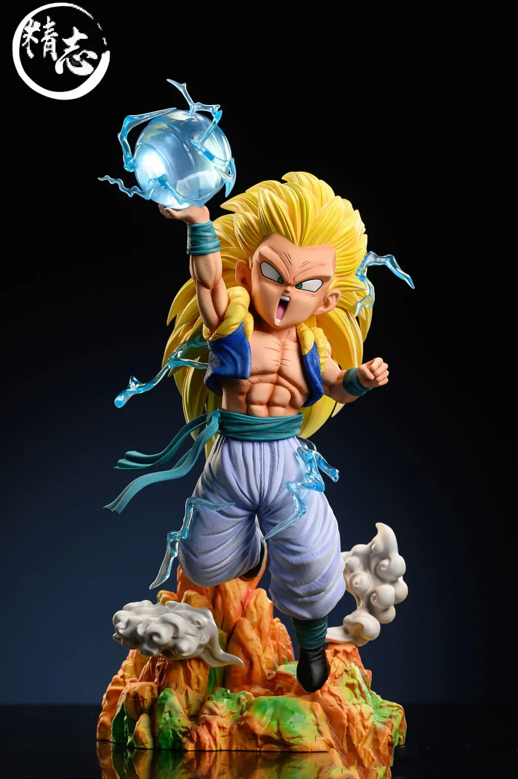 1/6 Scale Super Saiyan 3 Gotenks with LED - Dragon Ball Resin Statue - JingZhi Studio