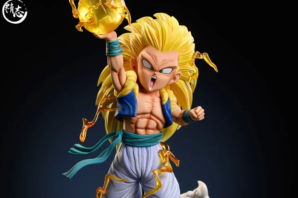 1/6 Scale Super Saiyan 3 Gotenks with LED - Dragon Ball Resin Statue - JingZhi Studio